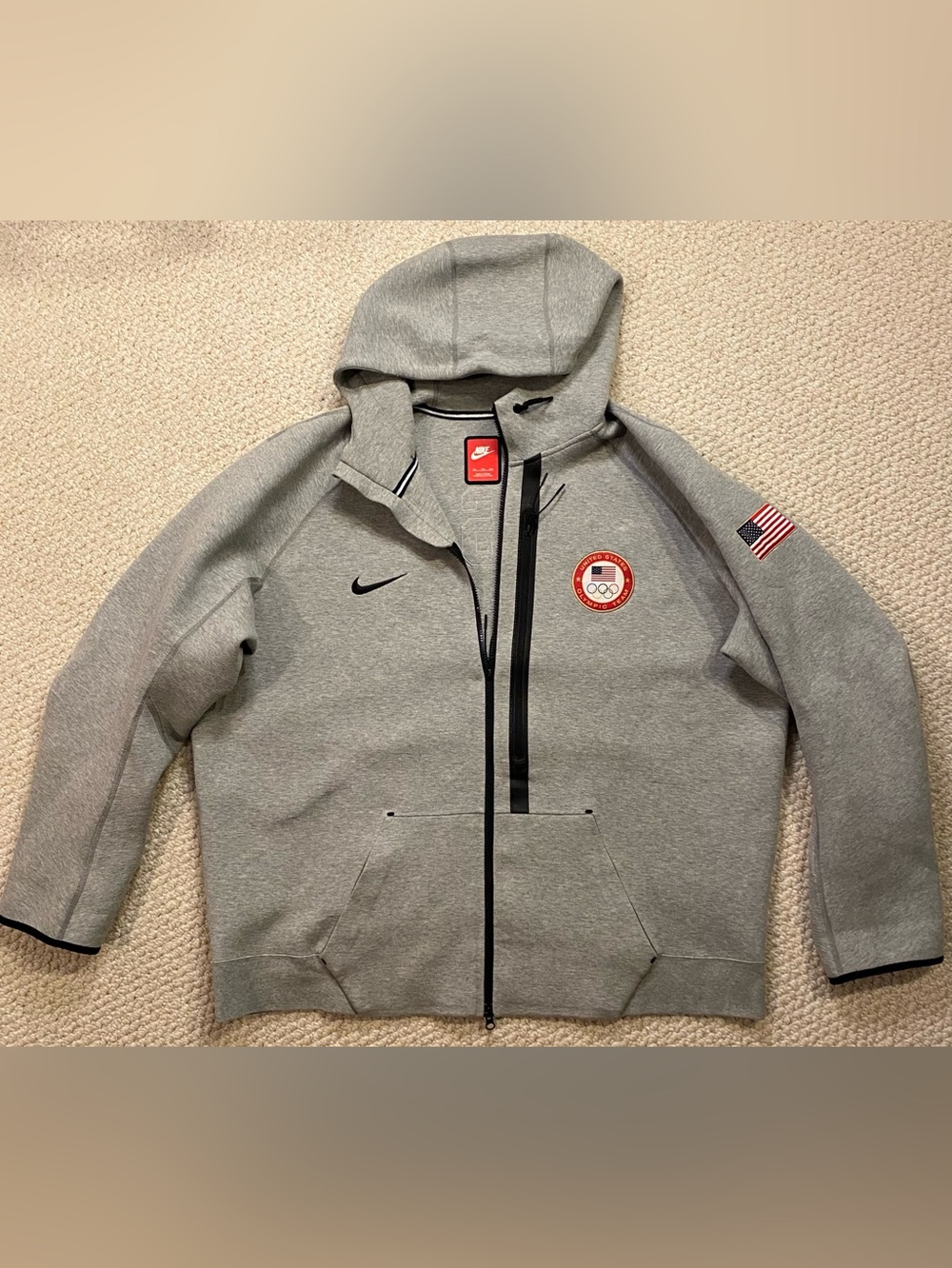 Nike Olympic Team USA Tech Fleece Sweat Jacket Mens 4XL
